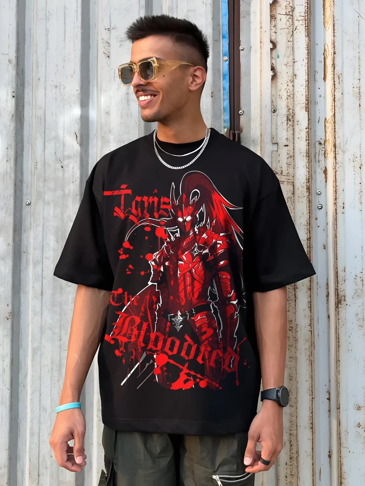 Solo Leveling Blood-Red Igris oversize T-shirt